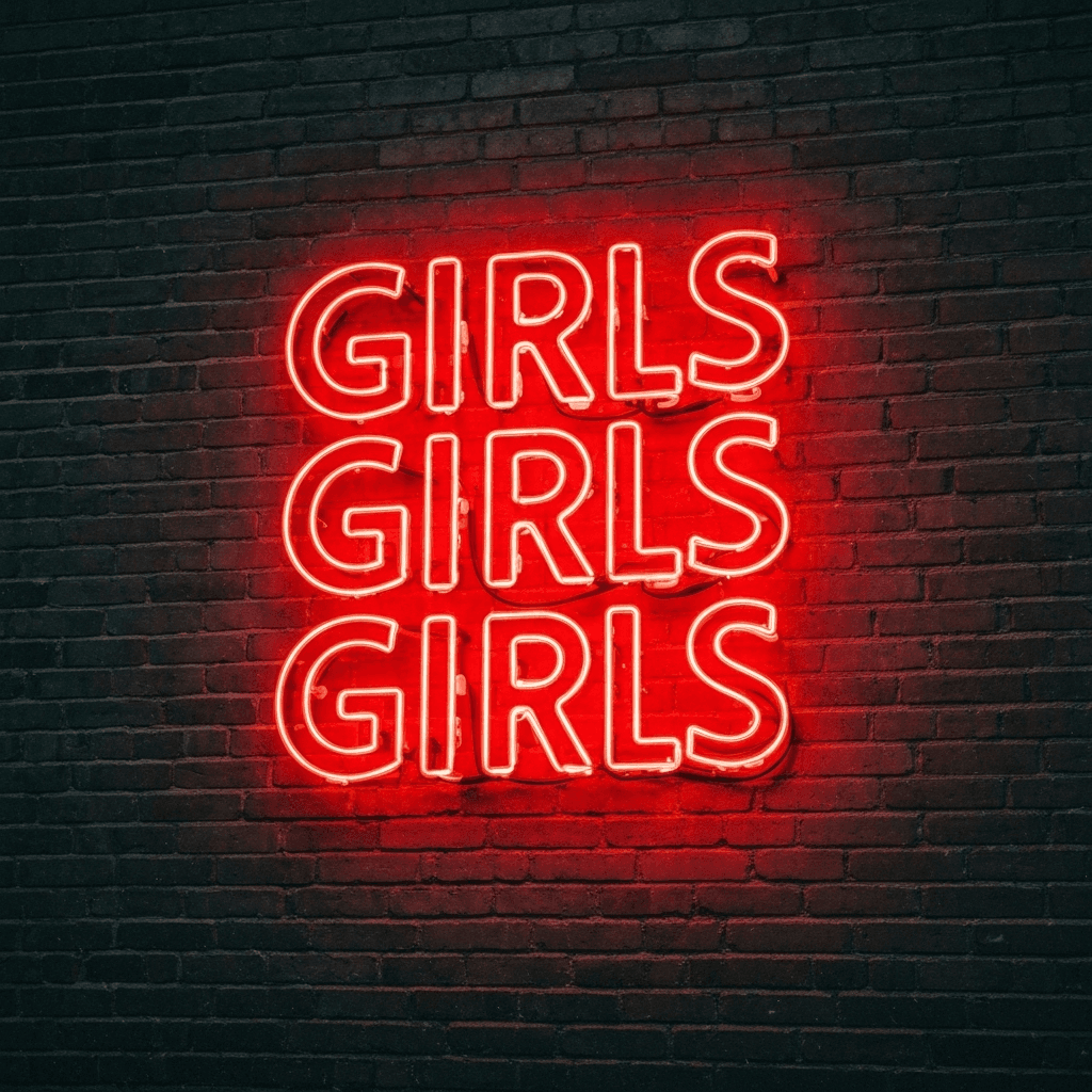 Girls Girls Girls Neon Sign